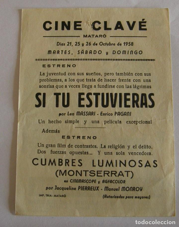 Cine: PROGRAMA DE CINE SI TU ESTUVIERAS - Foto 2