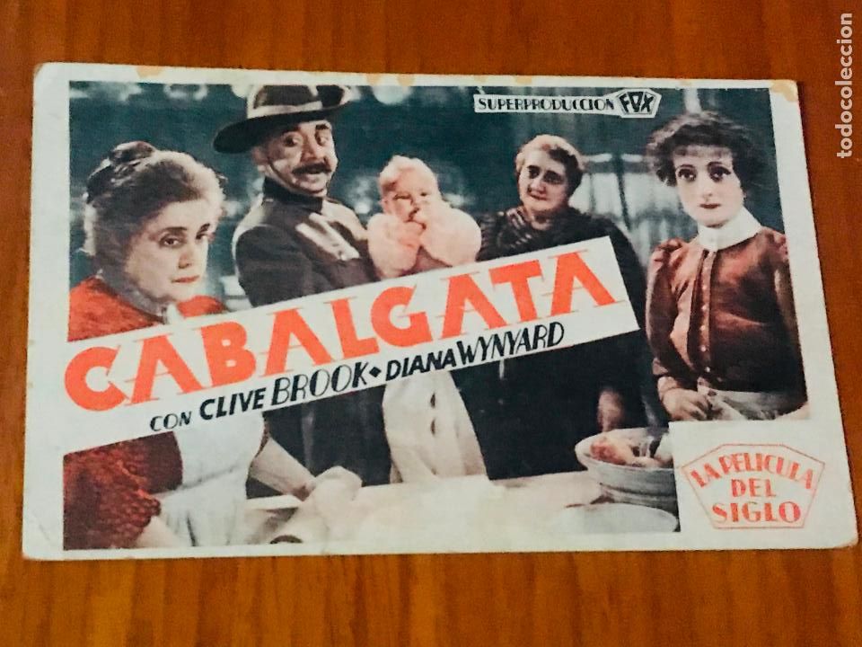Cine: CABALGATA , TARJETA 1933 , ORIGINAL - Foto 1