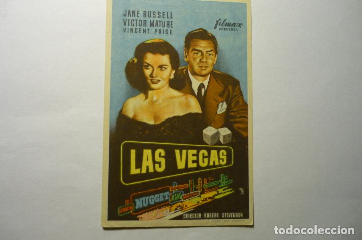 Cine: PROGRAMA LAS VEGAS. -JANE RUSSELL .-PUBLICIDAD - Foto 1