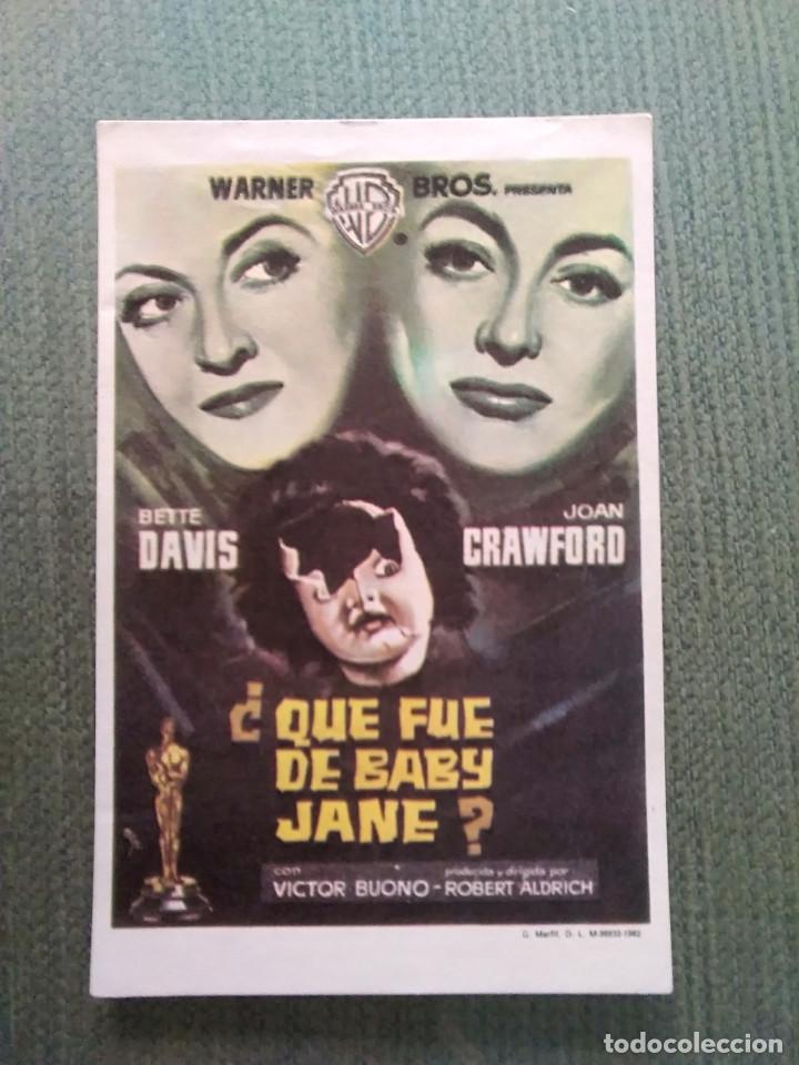 Cinema: PROGRAMA DE CINE MODERNO QUE FUE DE BABY JANE