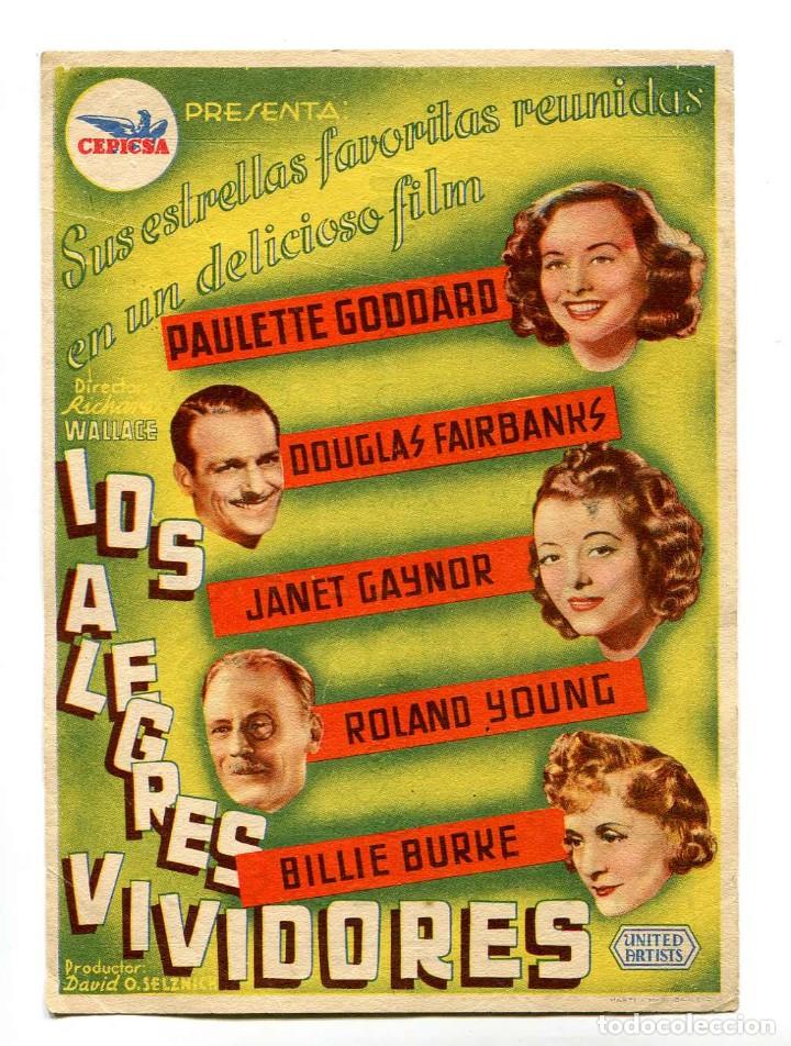 Cine: LOS ALEGRES VIVIDORES, con Paulette Goddard. - Foto 1