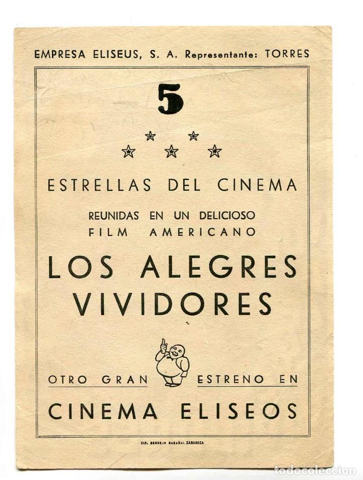 Cine: LOS ALEGRES VIVIDORES, con Paulette Goddard. - Foto 2