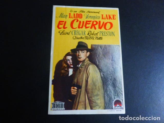 Cine: EL CUERVO PROGRAMA DE MANO SIN PUBLICIDAD - Foto 1