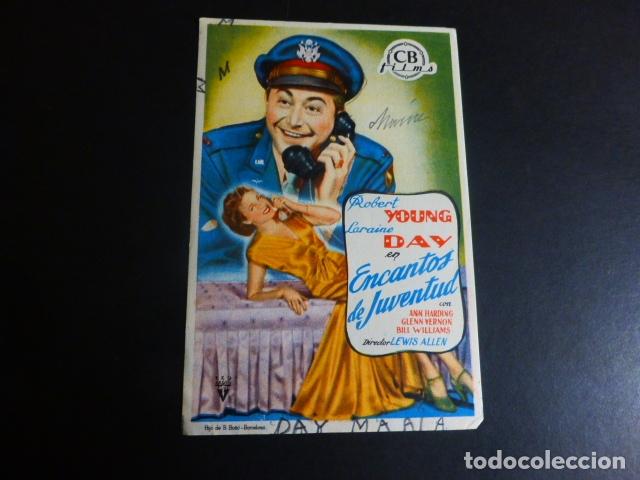 Cine: ENCANTOS DE JUVEBNTUD PROGRAMA DE MANO SIN PUBLICIDAD - Foto 1