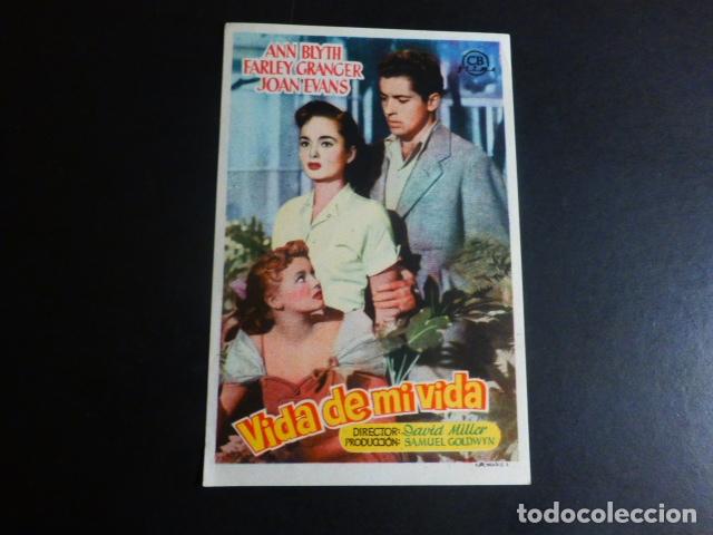 Cine: VIDA DE MI VIDA PROGRAMA DE MANO SIN PUBLICIDAD - Foto 1