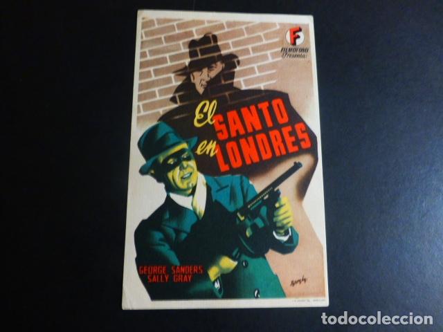 Cine: EL SANTO EN LONDRES PROGRAMA DE MANO SIN PUBLICIDAD - Foto 1
