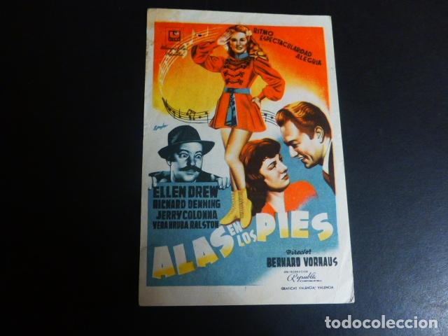 Cine: ALAS EN LOS PIES PROGRAMA DE MANO SIN PUBLICIDAD - Foto 1