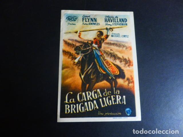 Cine: LA CARGA DE LA BRIGADA LIGERA PROGRAMA DE MANO SIN PUBLICIDAD - Foto 1