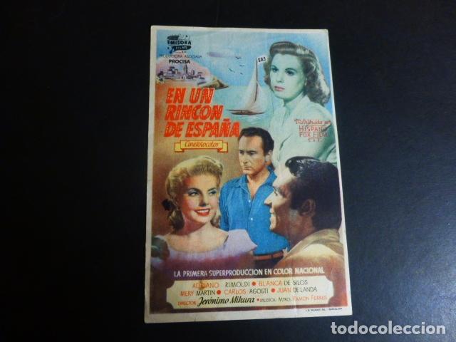 Cine: EN UN RINC&Oacute;N DE ESPA&Ntilde;A PROGRAMA DE MANO SIN PUBLICIDAD - Foto 1