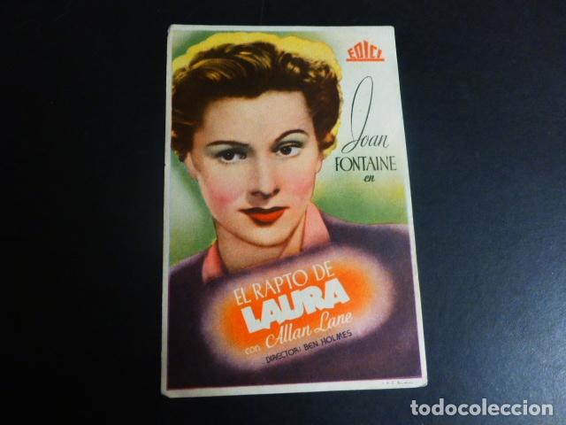 Cine: EL RAPTO DE LAURA PROGRAMA DE MANO SIN PUBLICIDAD - Foto 1