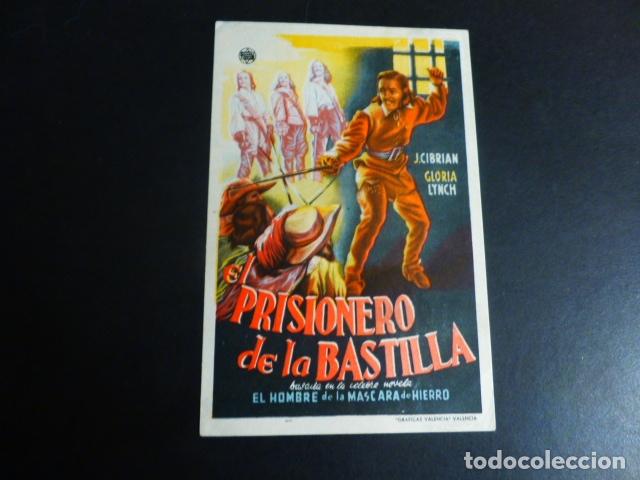 Cine: EL PRISIONERO DE LA BASTILLA PROGRAMA DE MANO SIN PUBLICIDAD - Foto 1