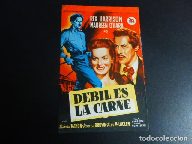 Cine: DEBIL ES LA CARNE PROGRAMA DE MANO SIN PUBLICIDAD - Foto 1