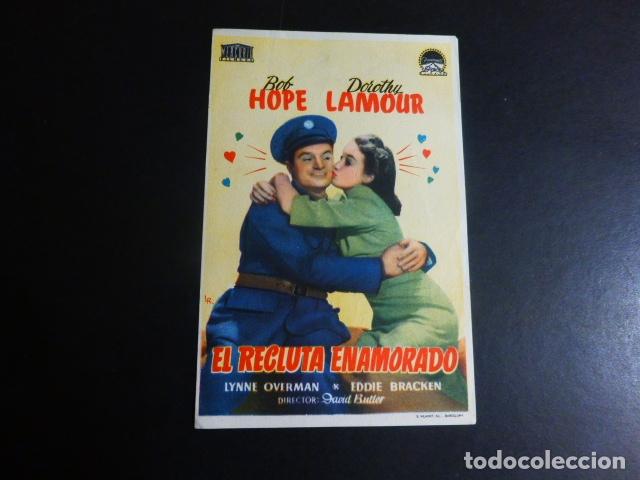 Cine: EL RECLUTA ENAMORADO PROGRAMA DE MANO SIN PUBLICIDAD - Foto 1