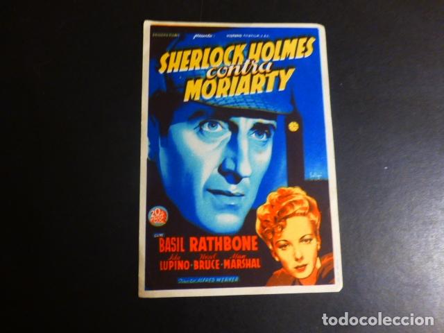 Cine: SHERLOCK HOLMES CONTRA MORIARTY PROGRAMA DE MANO SIN PUBLICIDAD - Foto 1