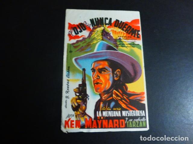Cine: EL OJO QUE NUNCA DUERME PROGRAMA DE MANO SIN PUBLICIDAD - Foto 1