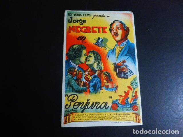 Cine: PERJURA JORGE NEGRETE PROGRAMA DE MANO SIN PUBLICIDAD - Foto 1