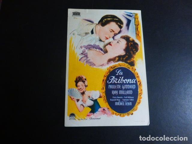 Cine: LA BRIBONA PROGRAMA DE MANO SIN PUBLICIDAD - Foto 1