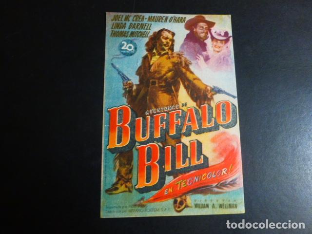 Cine: AVENTURAS DE BUFALO BILL PROGRAMA DE MANO SIN PUBLICIDAD - Foto 1