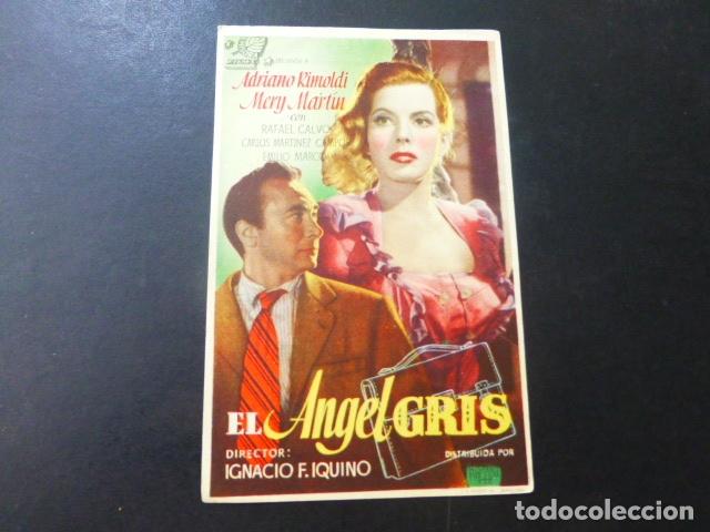 Cine: EL ANGEL GRIS PROGRAMA DE MANO SIN PUBLICIDAD - Foto 1