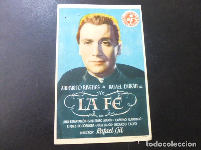 Cine: LA FE PROGRAMA DE MANO SIN PUBLICIDAD - Foto 1