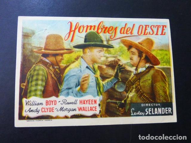 Cine: HOMBRES DEL OESTE PROGRAMA DE MANO SIN PUBLICIDAD - Foto 1