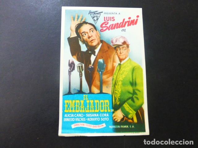 Cine: EL EMBAJADOR PROGRAMA DE MANO SIN PUBLICIDAD - Foto 1