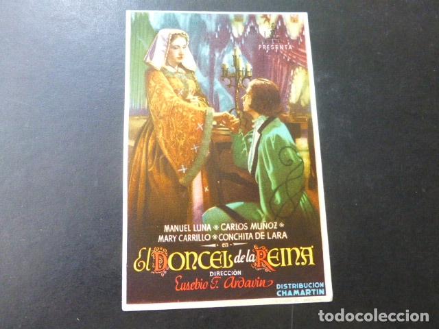 Cine: EL DONCEL DE LA REINA PROGRAMA DE MANO SIN PUBLICIDAD - Foto 1