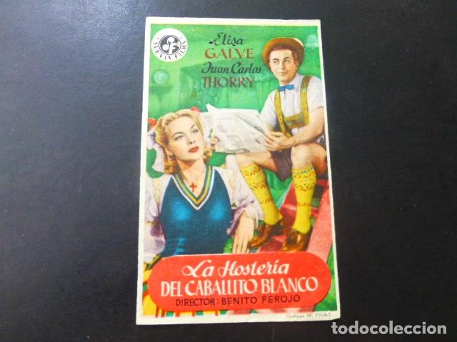 Cine: LA HOSTERIA DEL CABALLITO BLANCO PROGRAMA DE MANO SIN PUBLICIDAD - Foto 1
