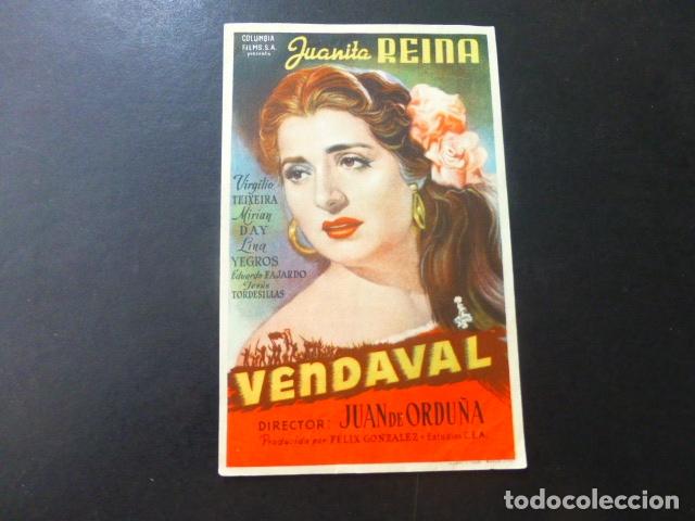 Cine: VENDAVAL PROGRAMA DE MANO SIN PUBLICIDAD - Foto 1