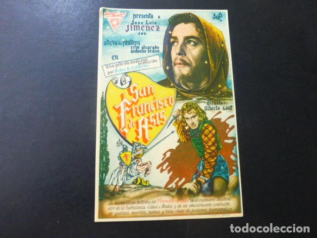 Cine: SAN FRANCISCO DE ASIS PROGRAMA DE MANO SIN PUBLICIDAD - Foto 1