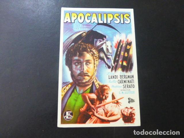 Cine: APOCALIPSIS PROGRAMA DE MANO SIN PUBLICIDAD - Foto 1