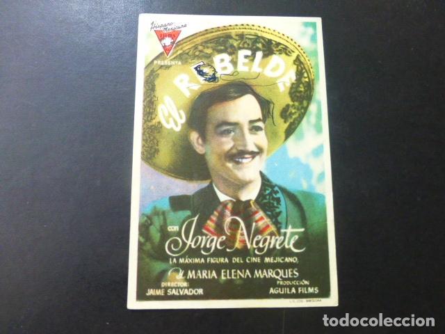 Cine: JORGE NEGRETE PROGRAMA DE MANO SIN PUBLICIDAD - Foto 1