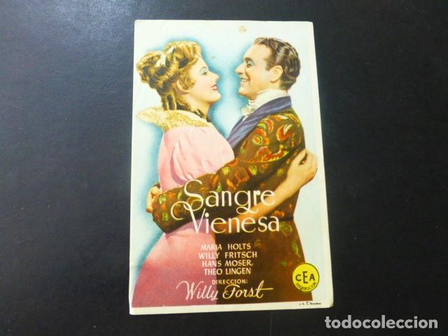 Cine: SANGRE VIENESA PROGRAMA DE MANO SIN PUBLICIDAD - Foto 1