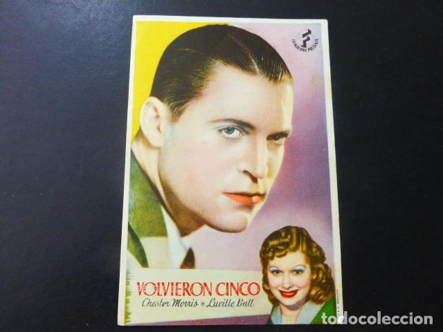 Cine: VOLVIERON CINCO PROGRAMA DE MANO SIN PUBLICIDAD - Foto 1