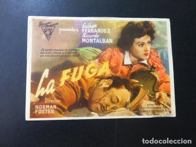 Cine: LA FUGA PROGRAMA DE MANO SIN PUBLICIDAD - Foto 1