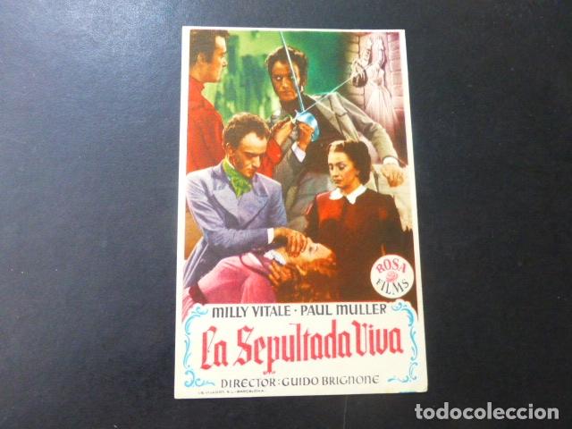 Cine: LA SEPULTADA VIVA PROGRAMA DE MANO SIN PUBLICIDAD - Foto 1