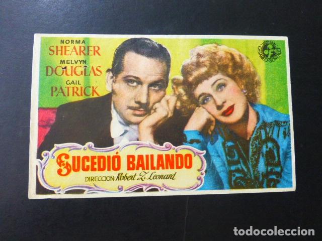 Cine: SUCEDI&Oacute; BAILANDO PROGRAMA DE MANO SIN PUBLICIDAD - Foto 1