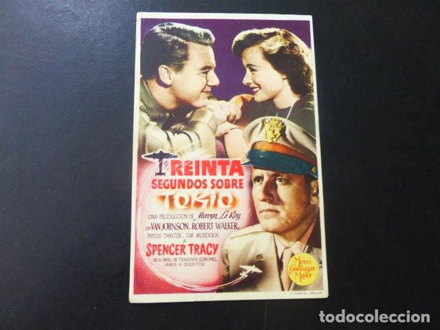 Cine: TREINTA SEGUNDO SOBRE TOKIO PROGRAMA DE MANO SIN PUBLICIDAD - Foto 1