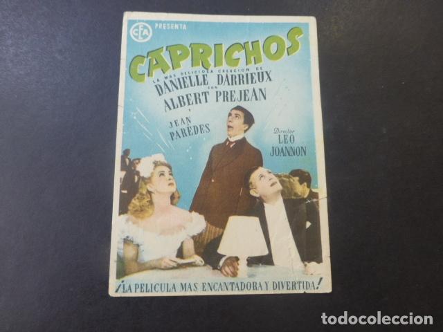 Cine: CAPRICHOS PROGRAMA DE MANO SIN PUBLICIDAD - Foto 1
