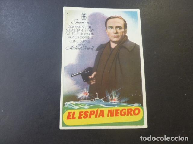 Cine: EL ESPIA NEGRO PROGRAMA DE MANO SIN PUBLICIDAD - Foto 1