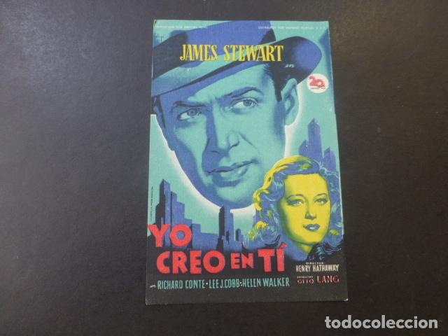 Cine: YO CREO EN TI PROGRAMA DE MANO SIN PUBLICIDAD - Foto 1