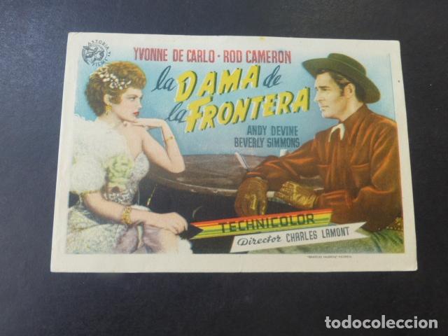 Cine: LA DAMA DE LA FRONTERA PROGRAMA DE MANO SIN PUBLICIDAD - Foto 1