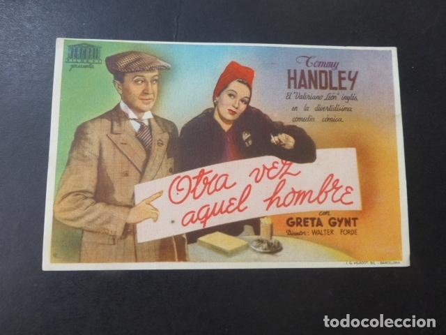 Cine: OTRA VEZ AQUEL HOMBRE PROGRAMA DE MANO SIN PUBLICIDAD - Foto 1