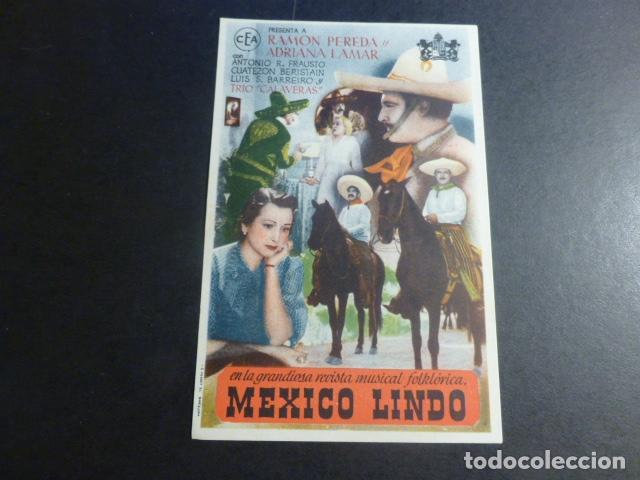 Cine: MEXICO LINDO PROGRAMA DE MANO SIN PUBLICIDAD - Foto 1