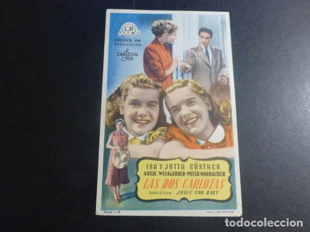 Cine: LAS DOS CARLOTAS PROGRAMA DE MANO SIN PUBLICIDAD - Foto 1