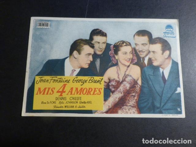 Cine: MIS 4 AMORES PROGRAMA DE MANO SIN PUBLICIDAD - Foto 1