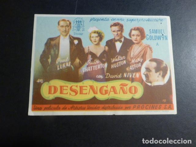 Cine: DESENGA&Ntilde;O PROGRAMA DE MANO SIN PUBLICIDAD - Foto 1