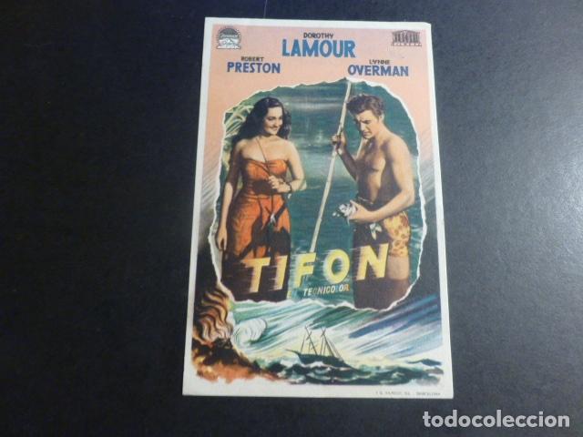 Cine: TIFON PROGRAMA DE MANO SIN PUBLICIDAD - Foto 1