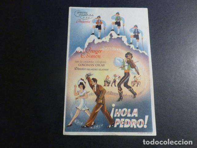 Cine: &iexcl;HOLA PEDRO! PROGRAMA DE MANO SIN PUBLICIDAD - Foto 1