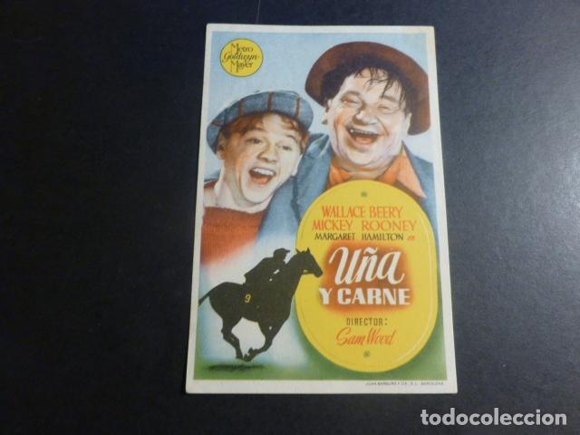 Cine: U&Ntilde;A Y CARNE PROGRAMA DE MANO SIN PUBLICIDAD - Foto 1